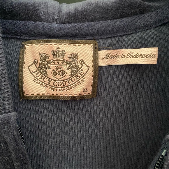 Juicy Couture 'Soooo Juicy' Velour Tracksuit Track Suit (Jacket ONLY) 2000s - Picture 3 of 6